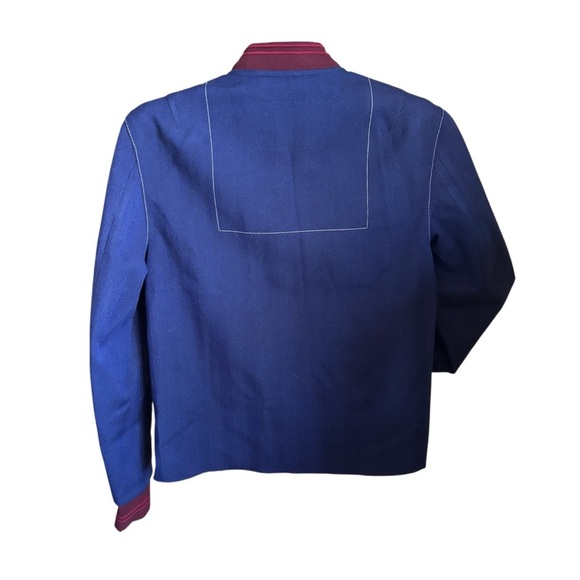 Pyer Moss Navy Varsity Jacket NYC Embroidered
Letterman Bomber Size Small - Picture 3 of 14